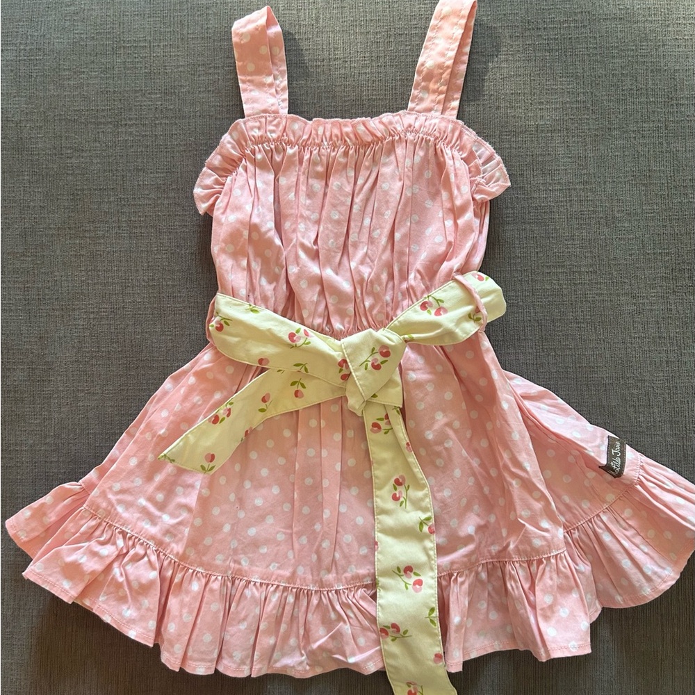 Matilda Jane Pink Ruched Ruffled Tank Top